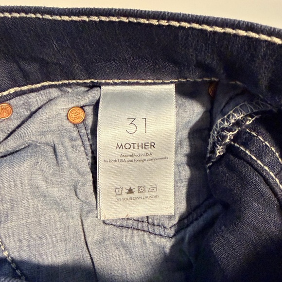 Mother Superior High Waisted Spinner Skimp Wide Leg Jeans in Size 31 Made in USA - Picture 7 of 7